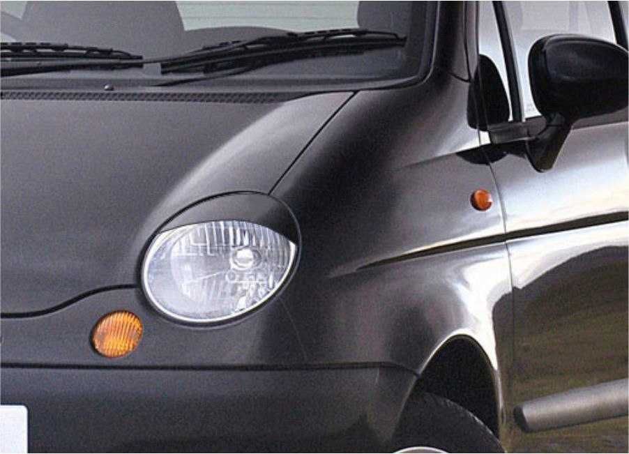 Накладки на фары реснички Daewoo Matiz Дэу Матиз Стеклопластик