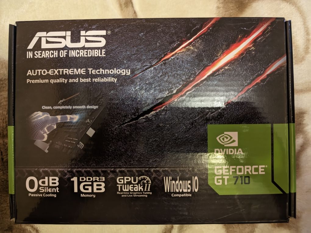 Відеокарта Asus GeForce GT 710 (1GB DDR3)