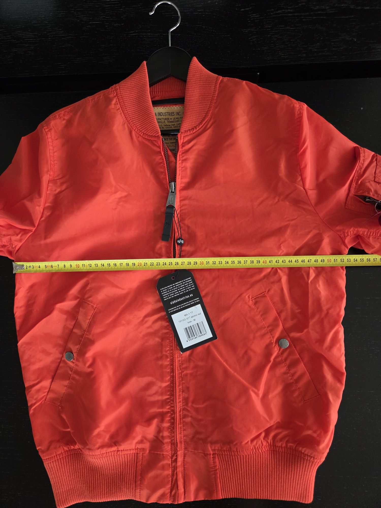 Kurtka MA-1 TT Alpha Industries atomic red rozmiar M