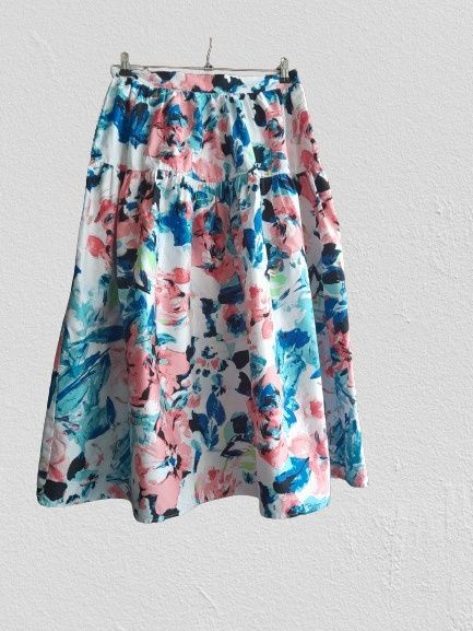 Юбка миди H&M с модным цветочным принтом