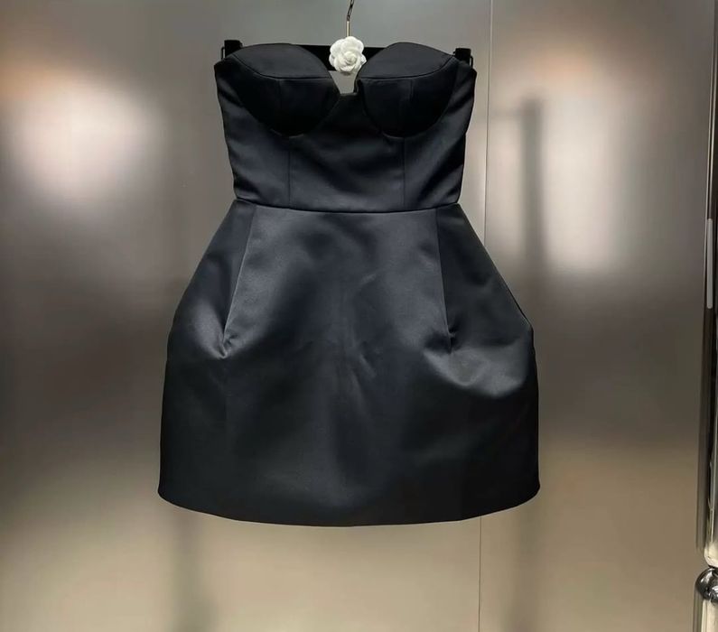 Мини платье чёрное