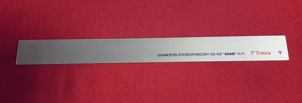 Front do gramofonu Unitra Fonika „ADAM”