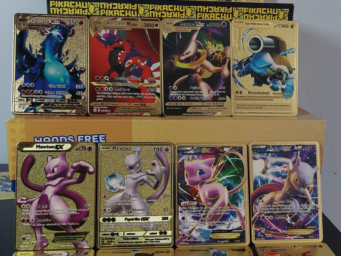 Cartas de Metal Pokemon feitas em Metal Verdadeiro NOVAS