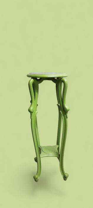 Floreira escultural verde lima