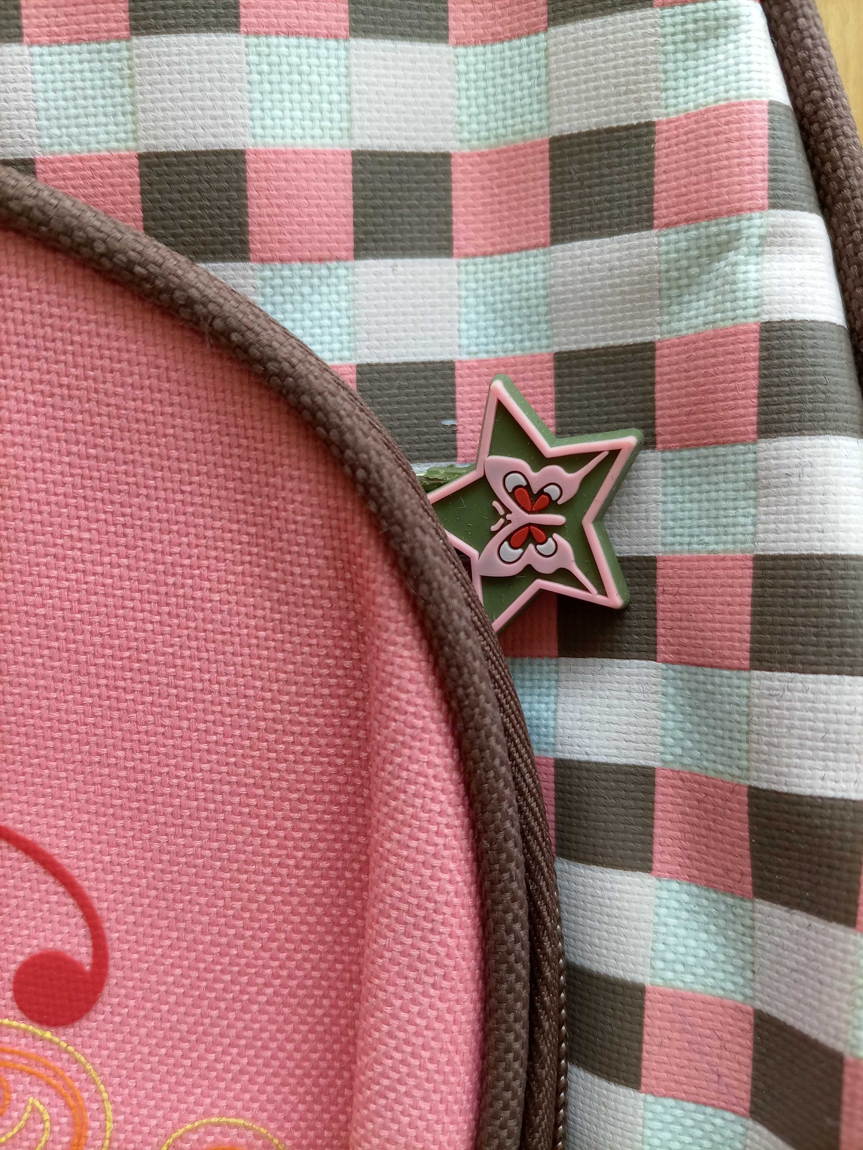 Mochila de costas com alças almofadas Rosa / Castanho - Ótimo Estado