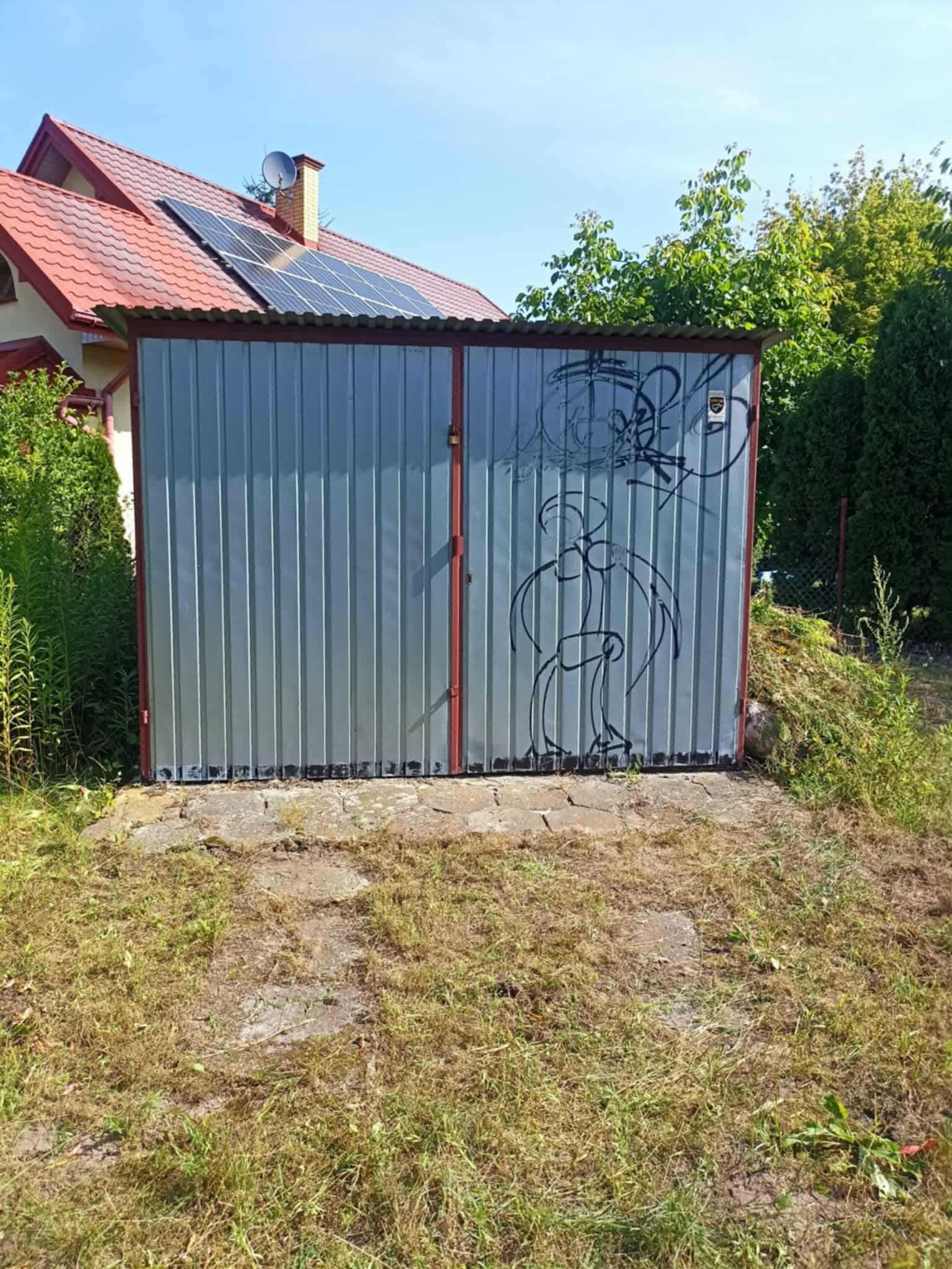 Garaż Blaszany 3x5 + Trylinka