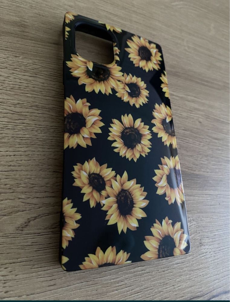 Etui-Case Iphone 11 silikonowe słoneczniki