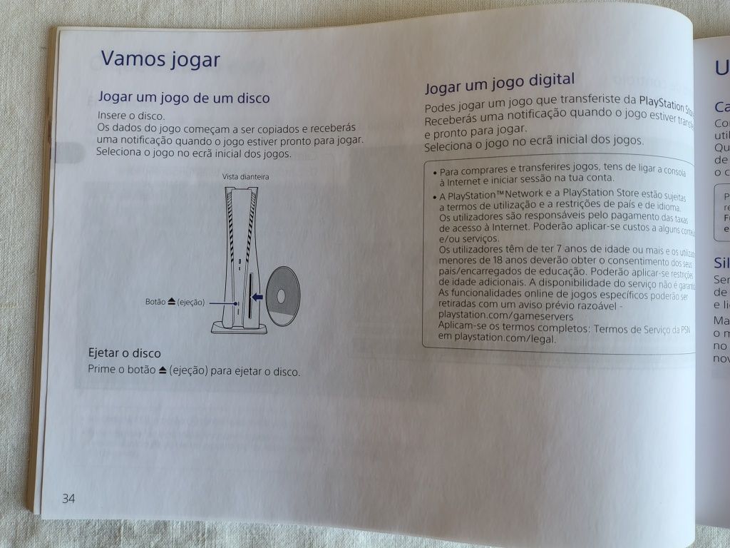 Manual Instruções - Ps5/PlayStation 5