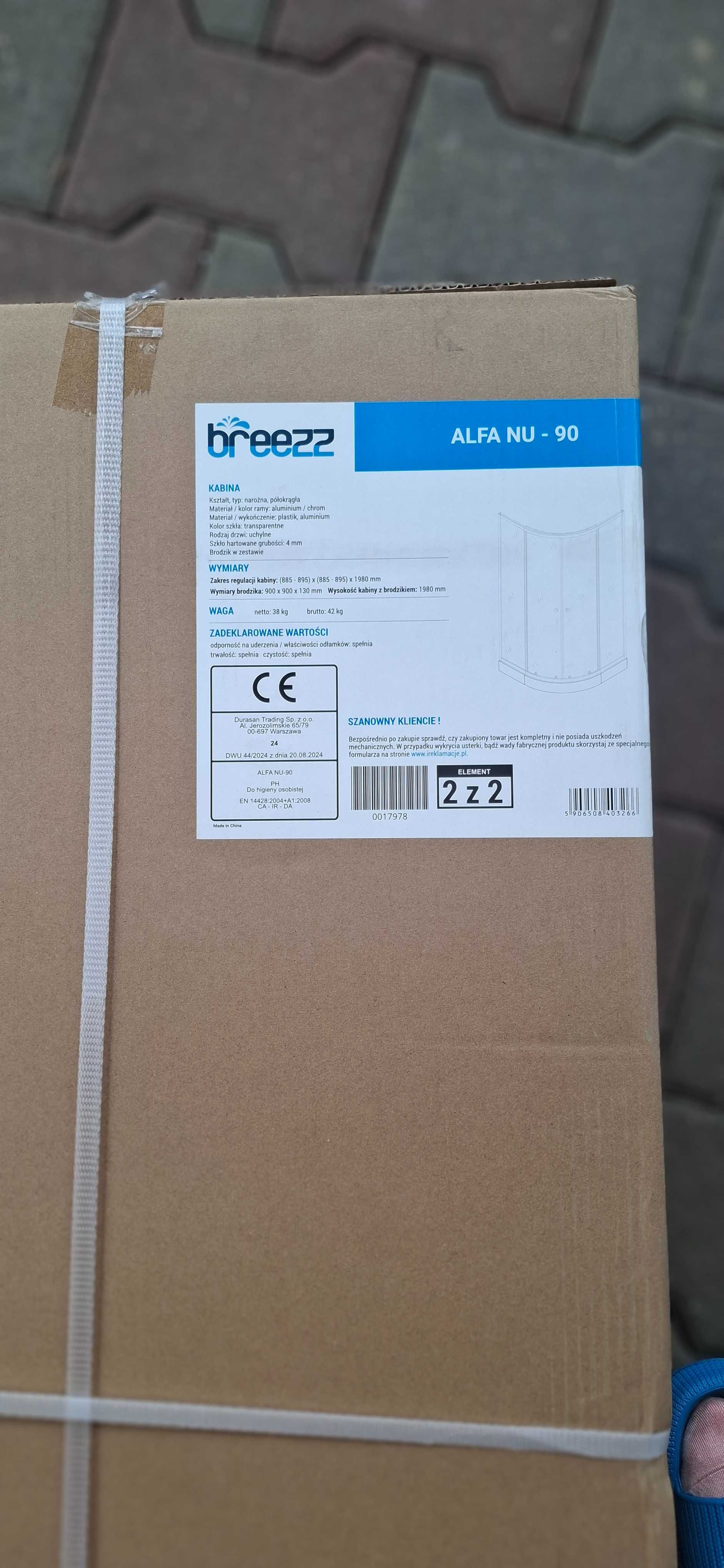 brodzik 90x90 13cm i 80x80