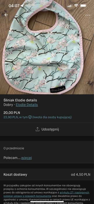 Śliniak Elodie details