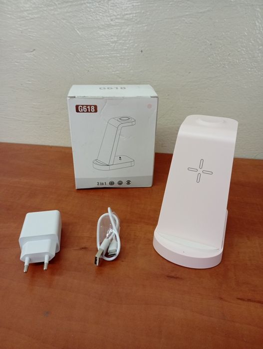 Ładowarka indukcyjna 3 w 1 NOWA