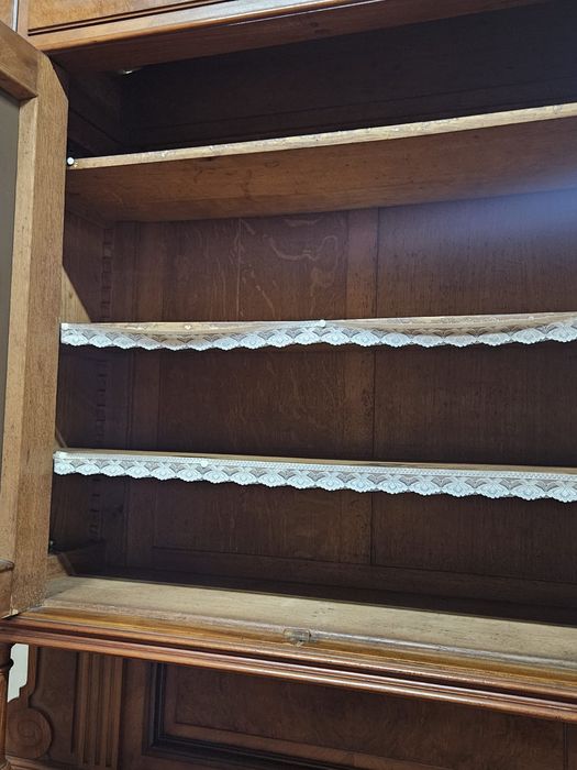 Duży Stary kredens eklektyczny z lustrami