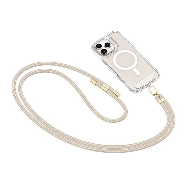 Tech-Protect C7S Rope Crossbody Strap Taupe/Gold