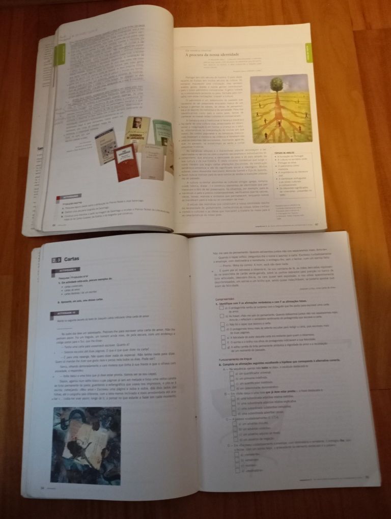 Livros escolares de português