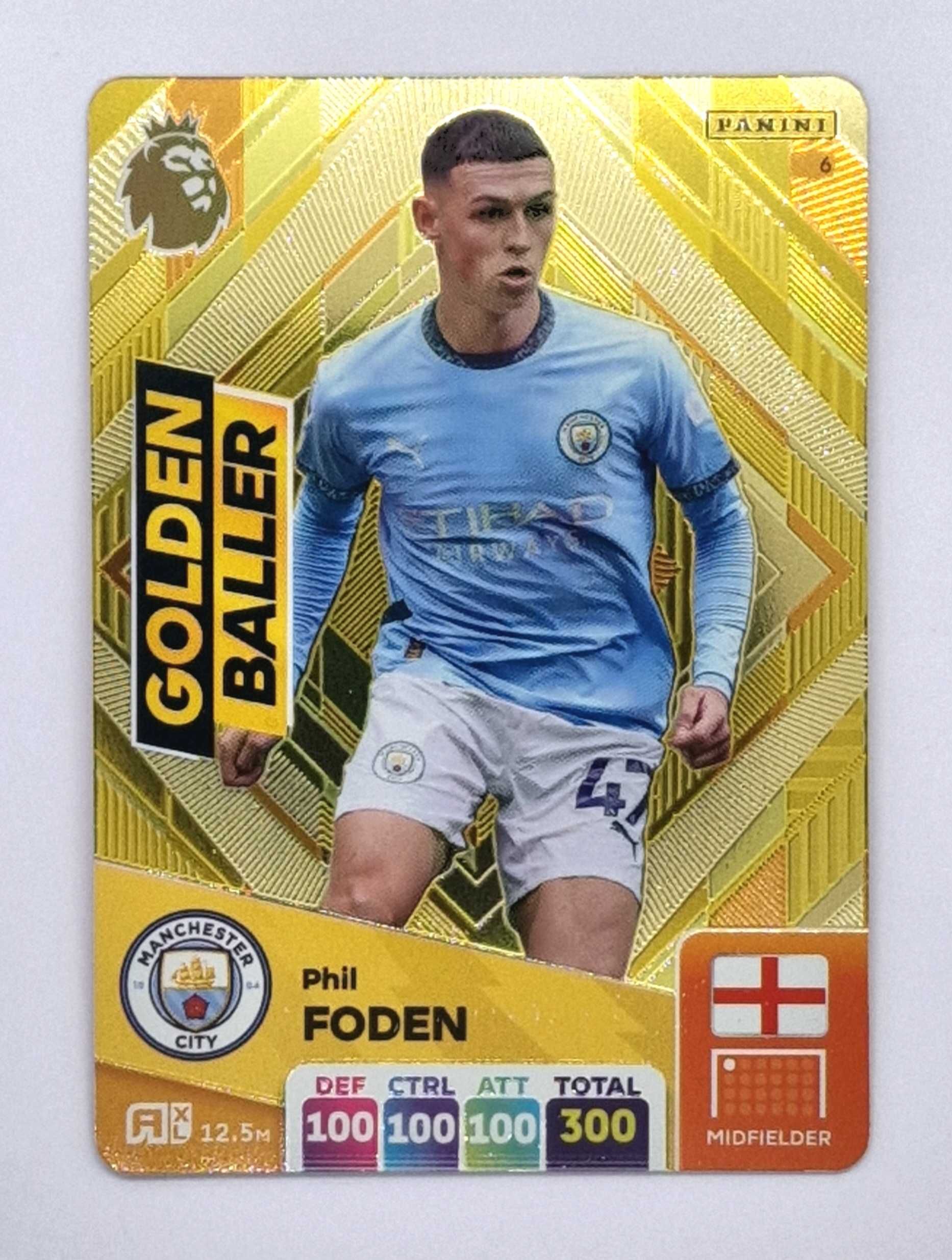 Panini PREMIER LEAGUE 2025 Golden Baller Phil FODEN Manchester City