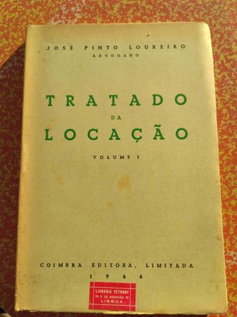 Tratado da Locação, volume I.