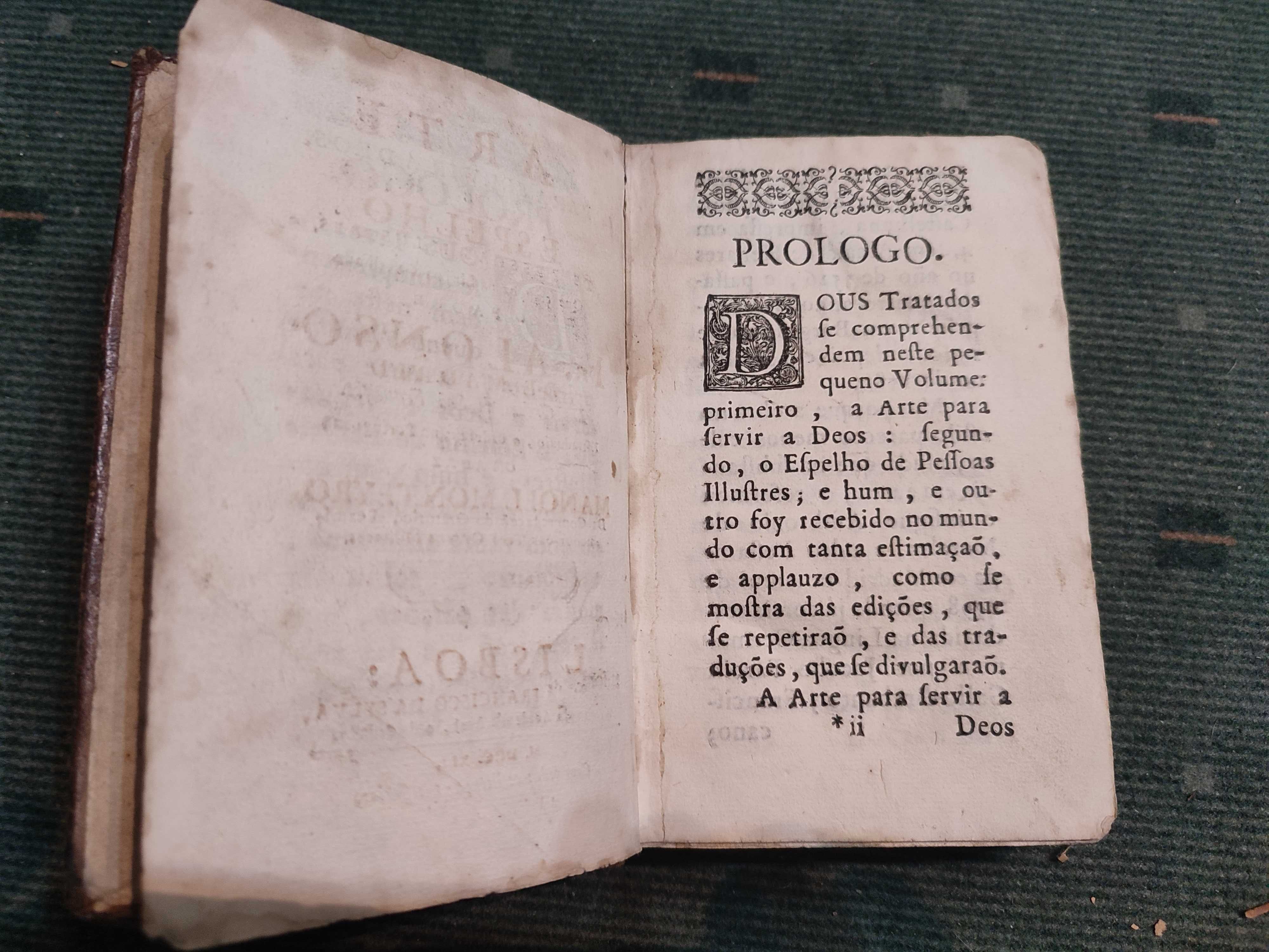 Arte para servir a deos e espelho de pessoas illustres-1741