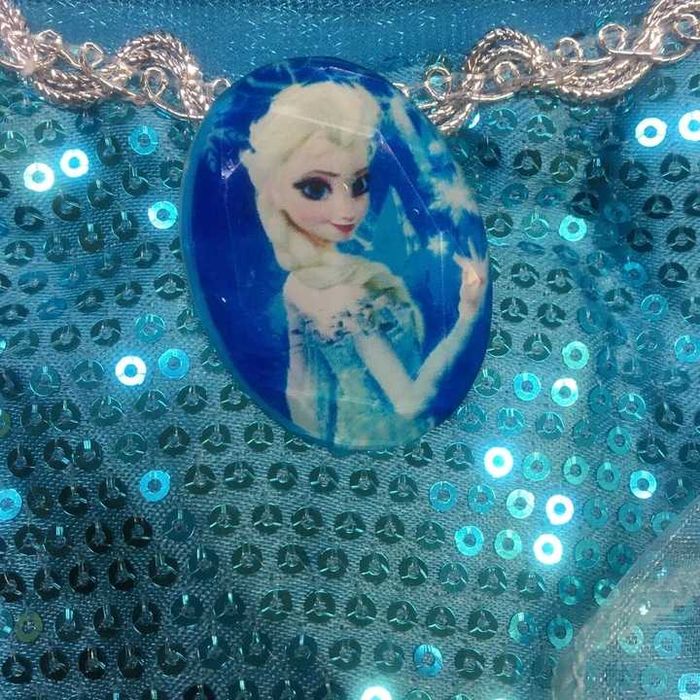 Strój ELSA SUKIENKA Suknia Elza Przebranie 98 Rozmiar S BAL