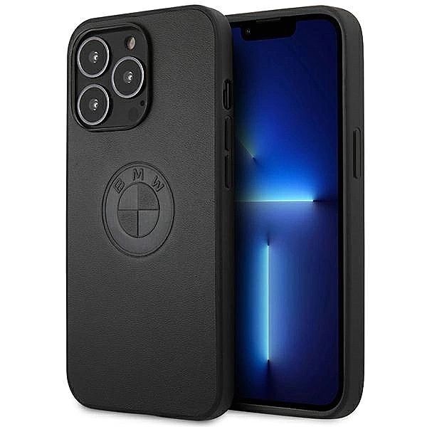 Etui BMW Leather Emboss na iPhone 13 Pro / iPhone 13 - czarne