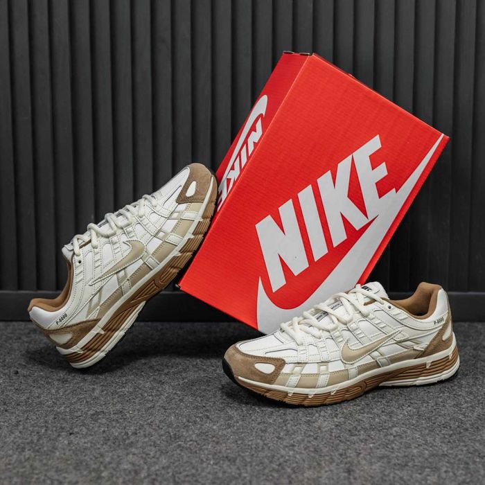 Розпродаж кросівки чоловічі Nike p-6000 білі Термо (водостійкі)
