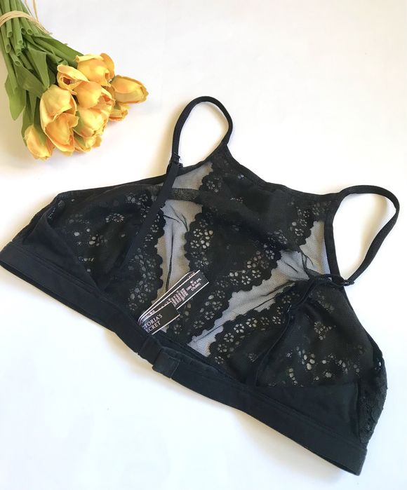 Бра/Топ Чорний Victoria Secret. Мереживо. Оригінал. М розмір. 80 С