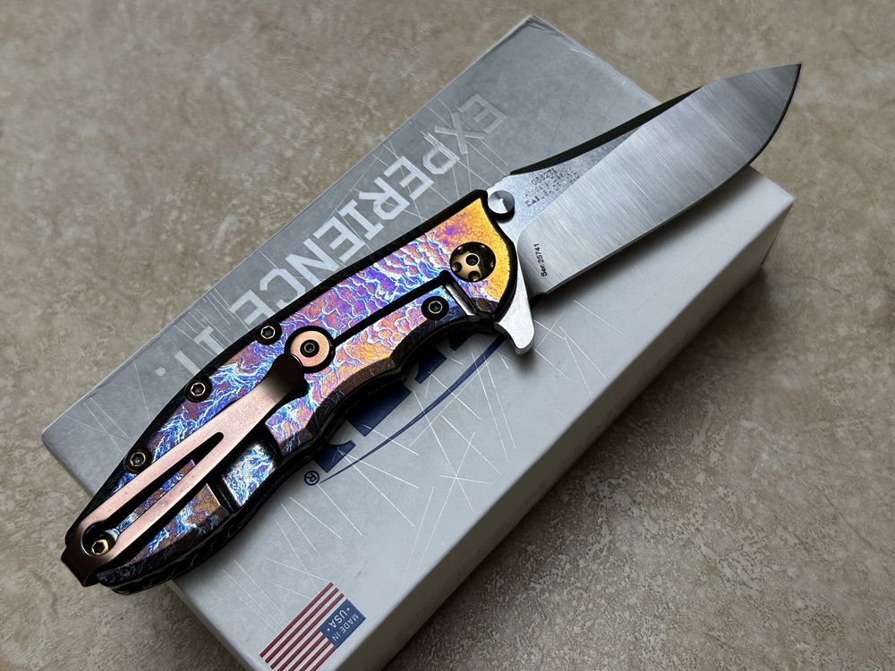 Нож Zero Tolerance 0562TI Hinderer 3.5" Custom Anodization
