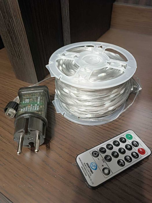 Гірлянда Феєрія 800 LED біла 100 метрів