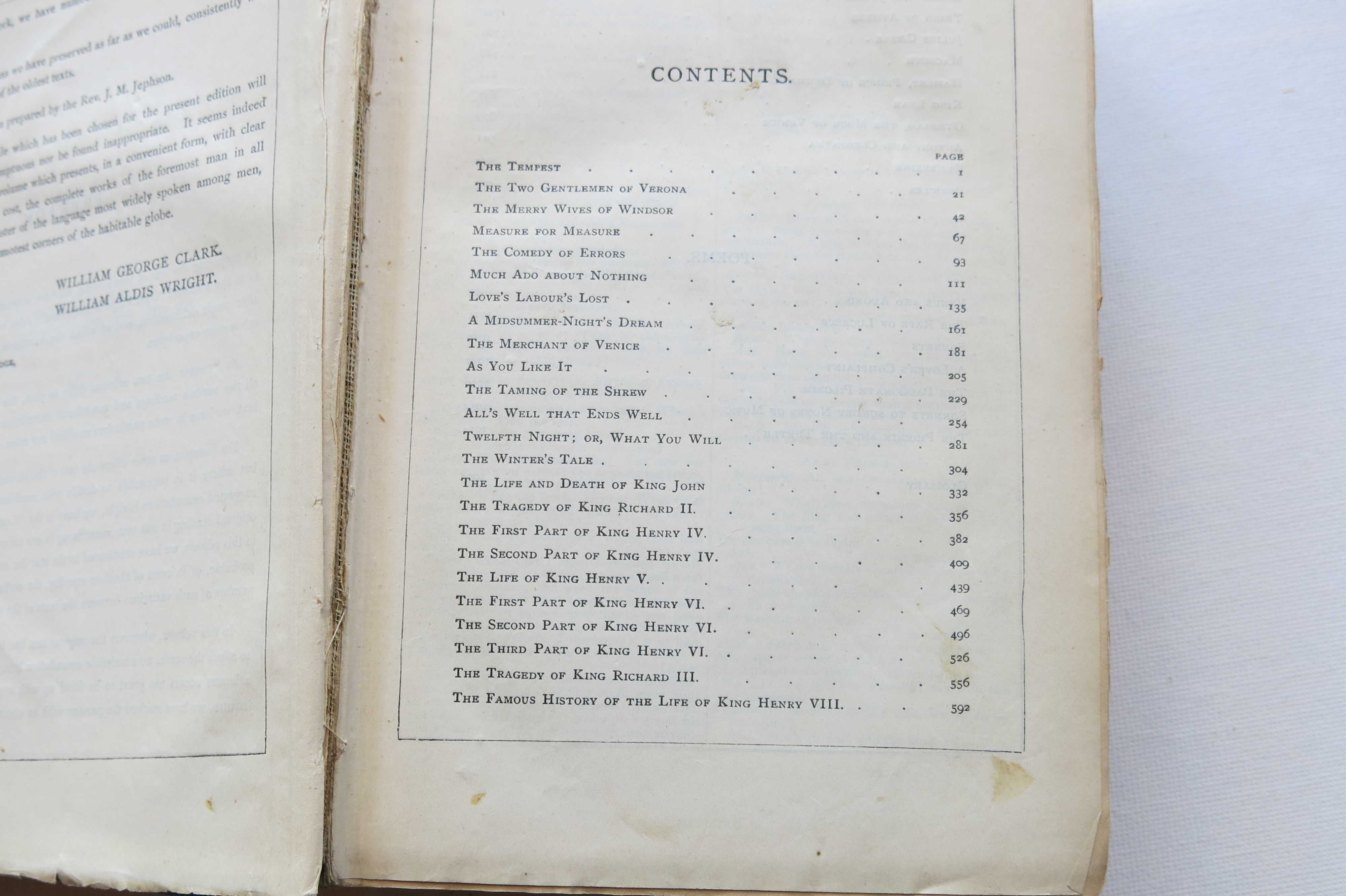 Shakespeare The Works Macmillan 1895 antyk stara książka