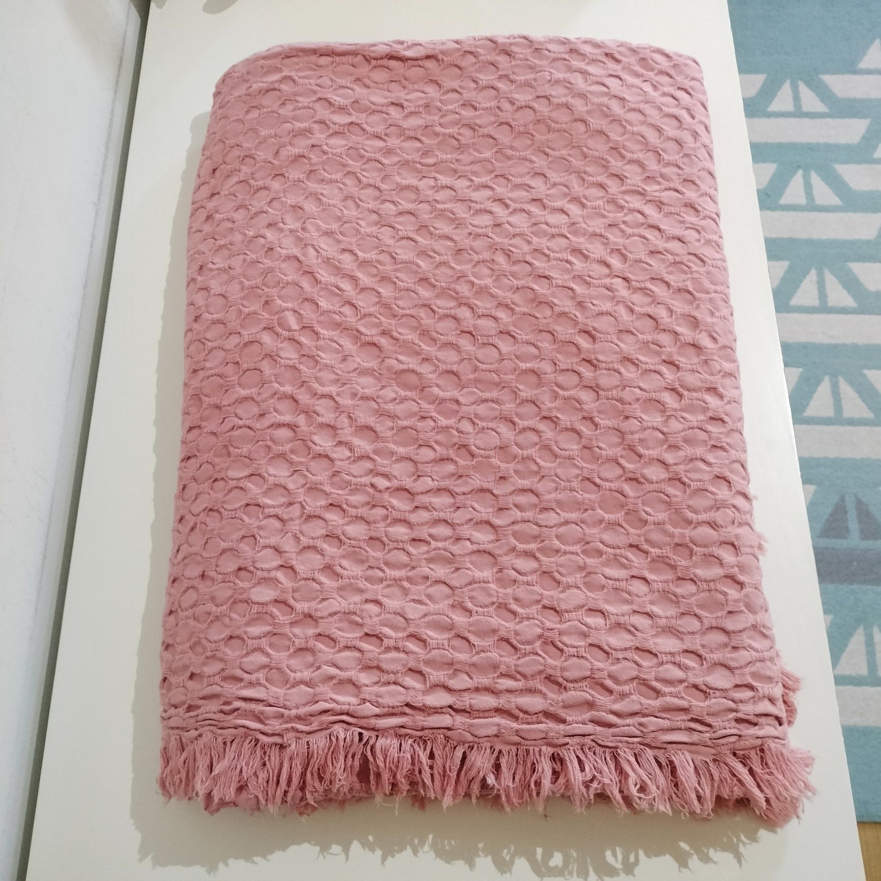 Manta/Colcha Rosa Nova 240x150cm