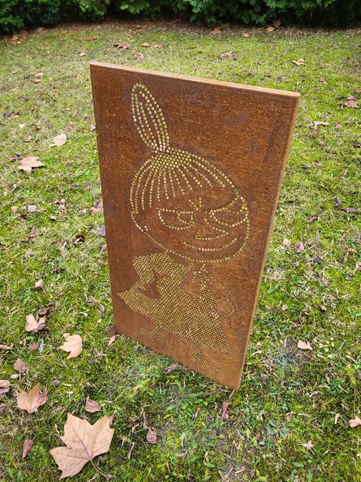 Panel dekorayjny perforowany corten do ogrodu/domu