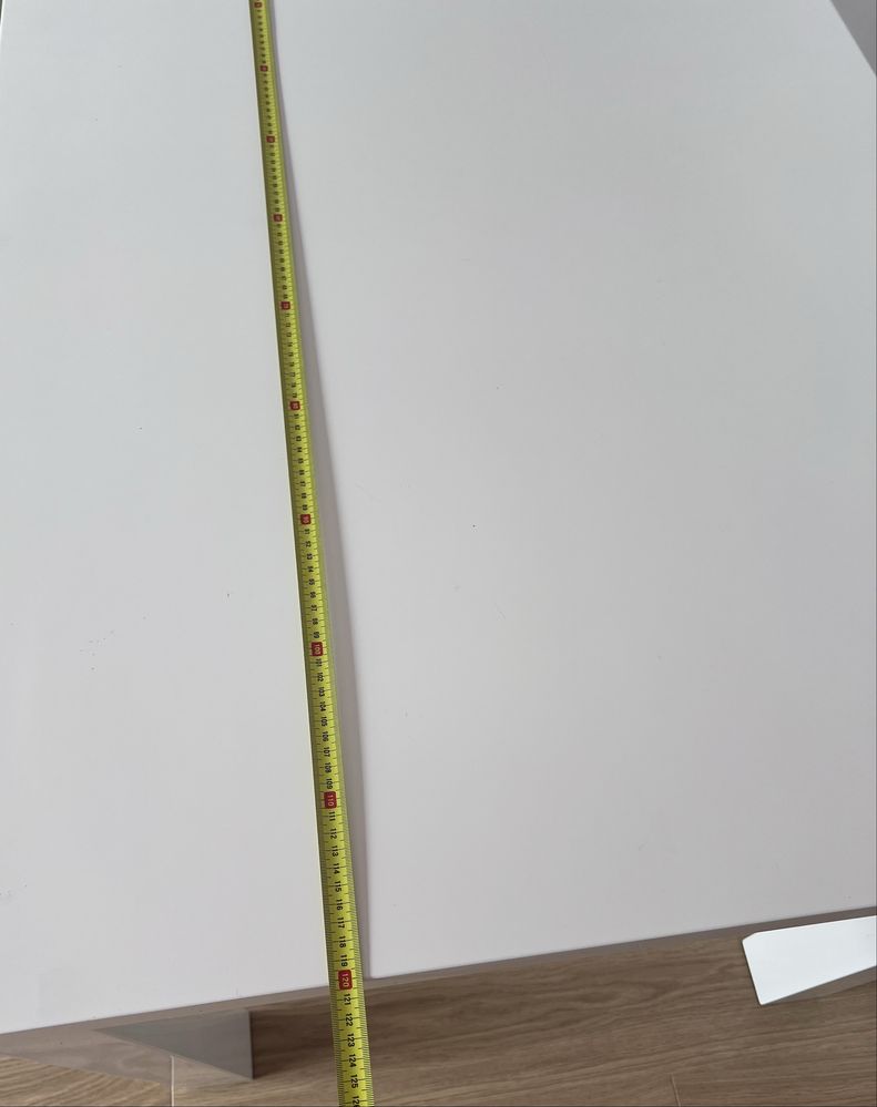 Stół lakierowany biały 120x80