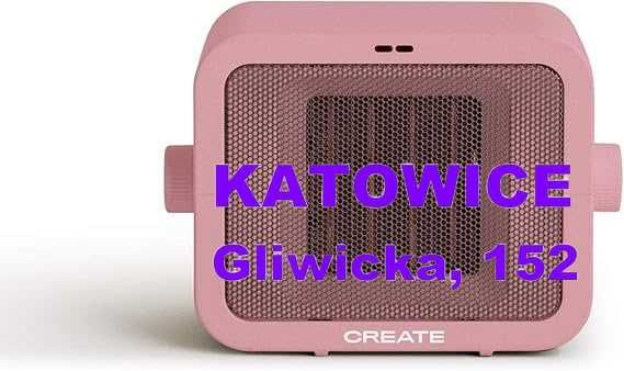 CREATE WARM BOX grzejnik ceramiczny, pastelowy różowy 1500 W