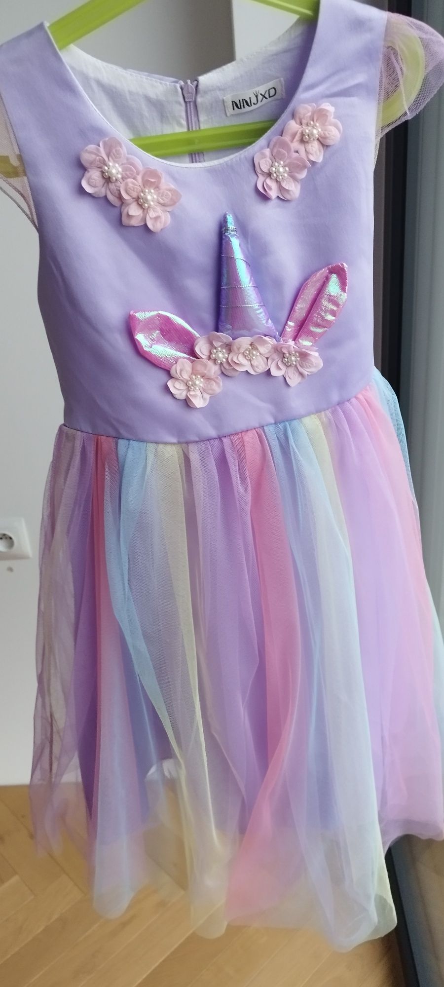 Sukienka suknia balowa wizytowa urodziny impreza wróżka jednorożec 134