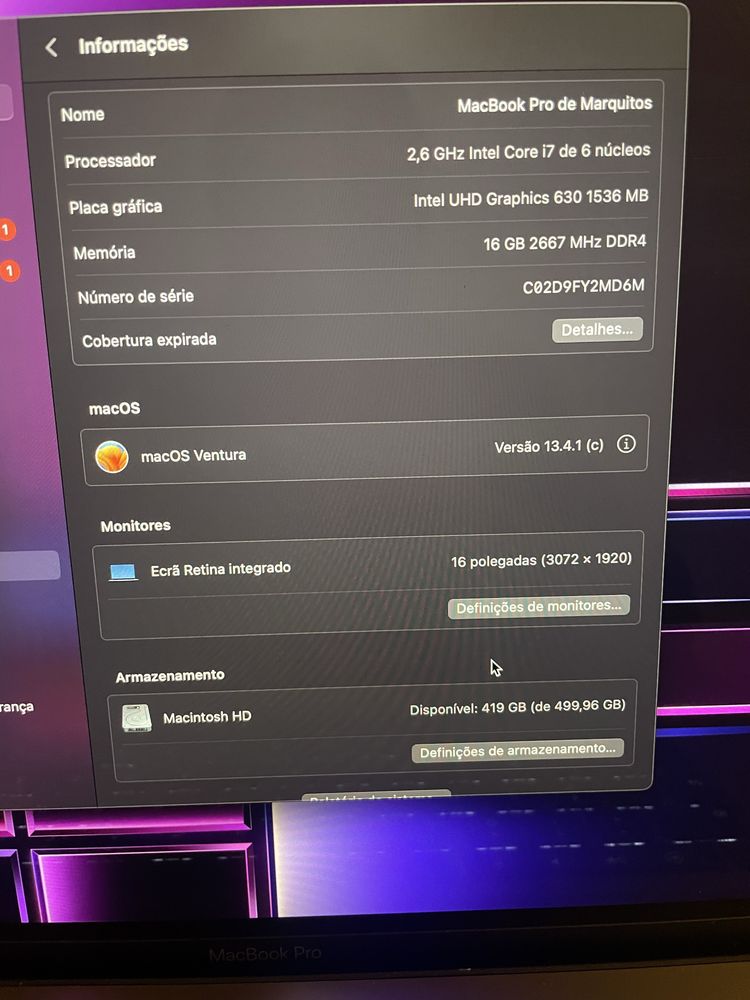 Macbook pro 16 2019