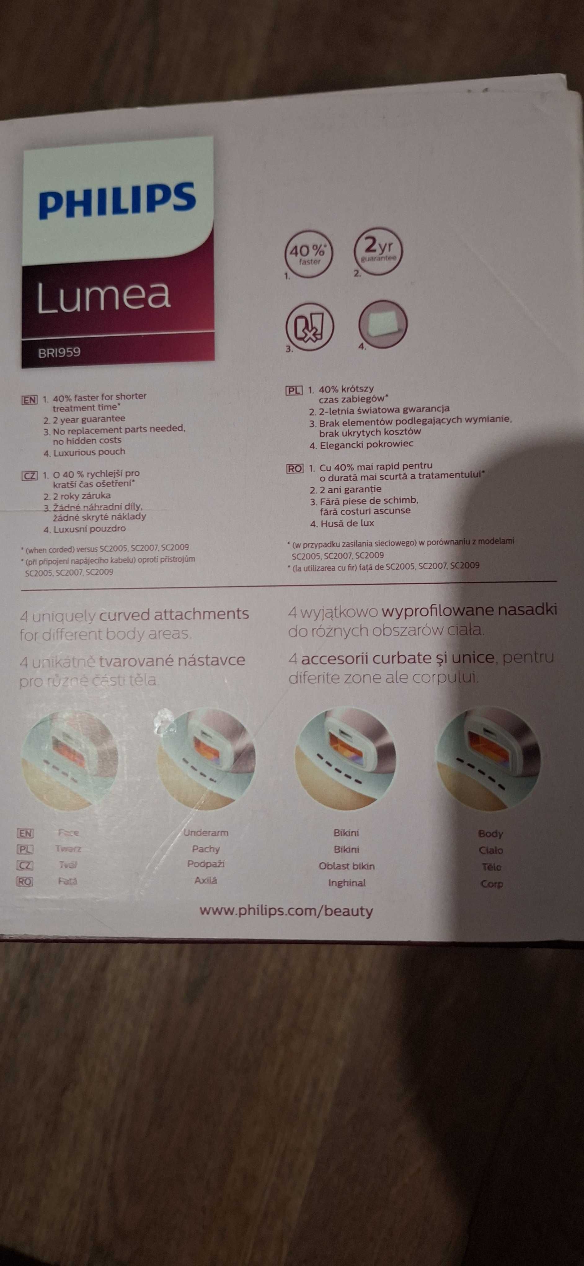Depilator laserowy Philips Lumea