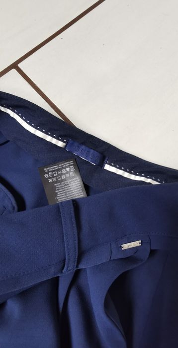 Guess Spodnie Damskie Theoline Spodnie Damskie Garniturowe L granat