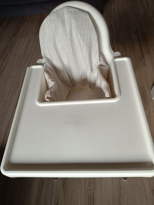 Krzesełko Ikea Antilop+ podnóżek Alaantkowe+poduszka+pasy+ mata siliko