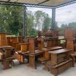 Stoły, Ławki, Komplety, Drewniane, RĘCZNIE WYKONANE