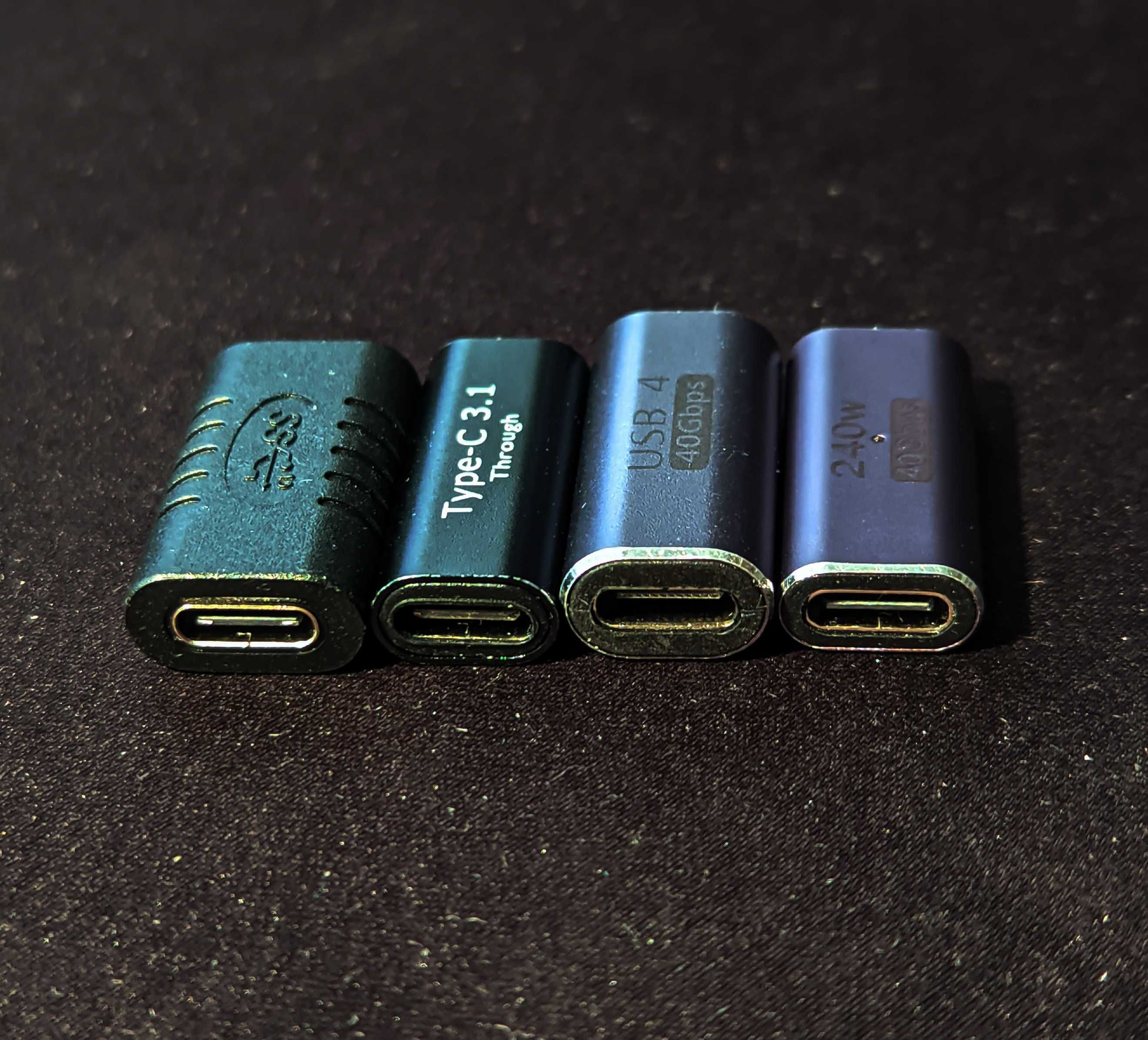 USB переходник соединитель сгонка адаптер TypeC - TypeC (USB3.1, 100W)