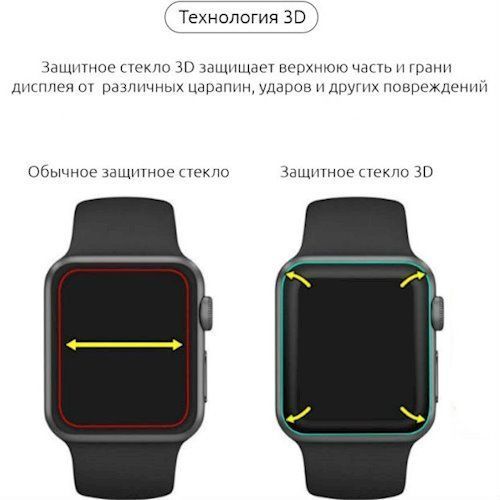 Захисне скло для годинника Apple Watch Защитное Стекло годинник часы