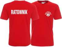 Koszulka męska RATOWNIK czerwona (L)