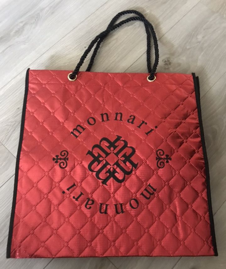 Monnari torba pikowana czerwona Shopper