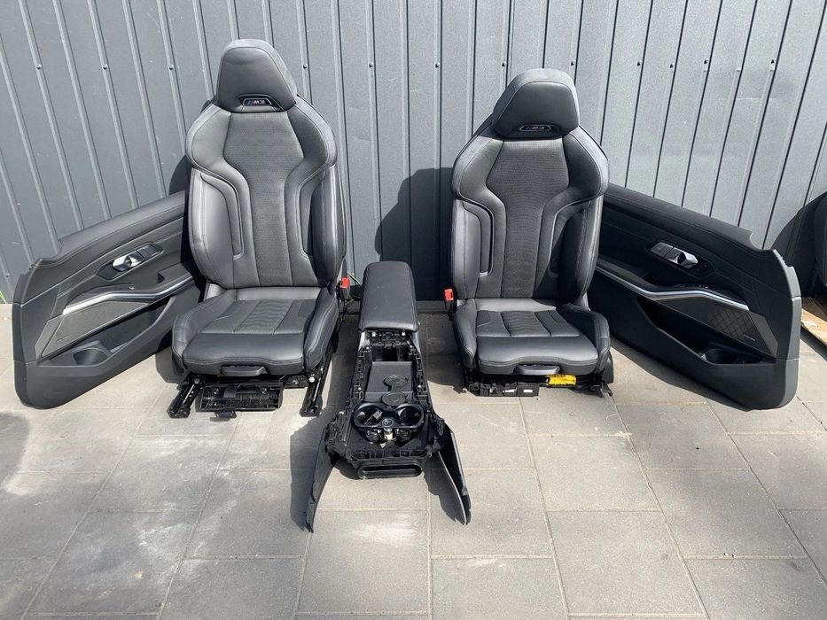 FOTELE TAPICERKA BMW M3 G81 TOURING SPORTY SKÓRA -ALCANTARA ELEKTRYCZNE HARMAN GRZANE