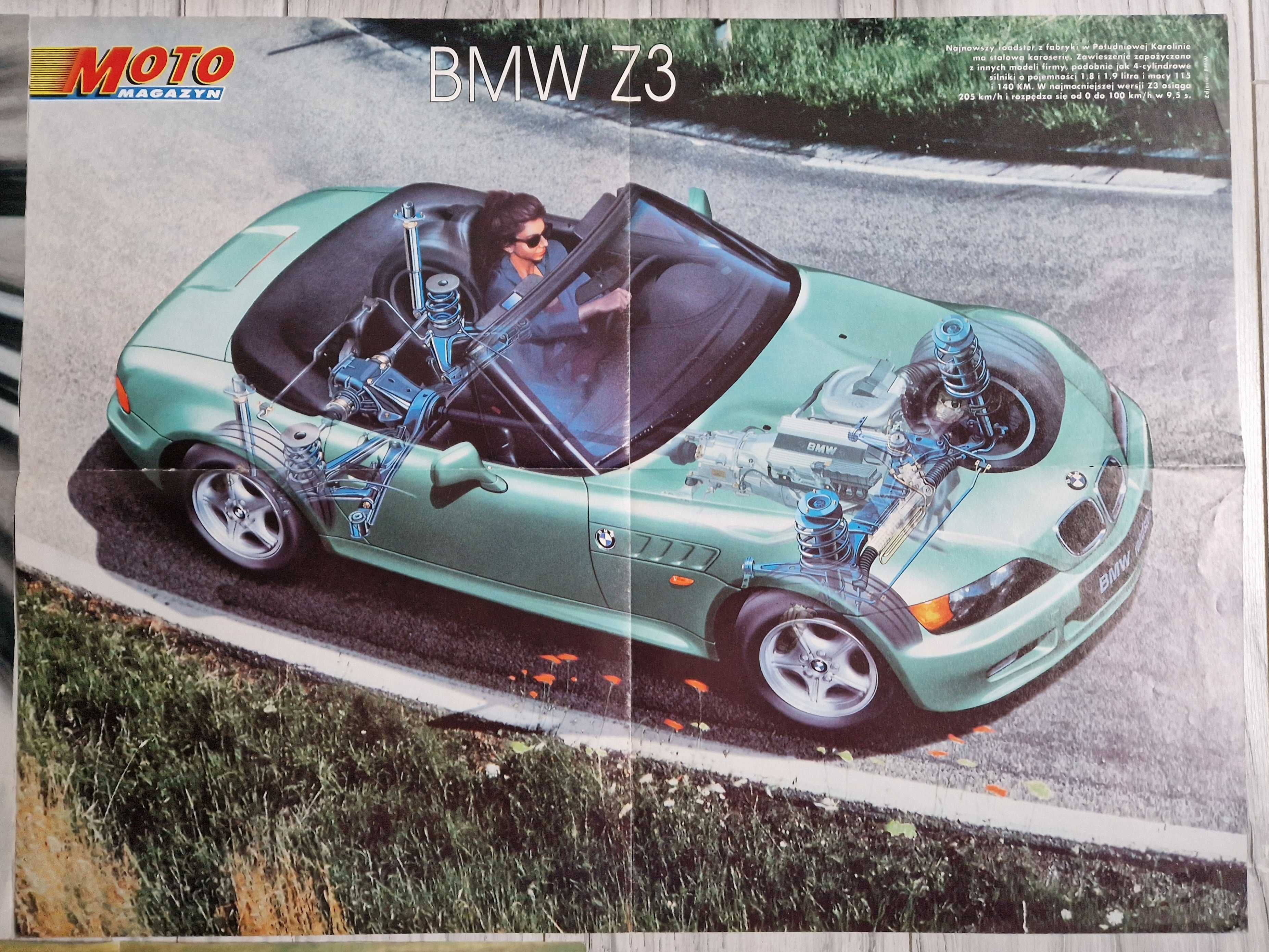 Plakaty z gazet auto moto motoryzacyjne stare magazyn lata '90 '00