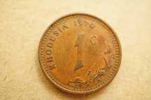 Moeda de 1 centavo Rodésia, 1970
