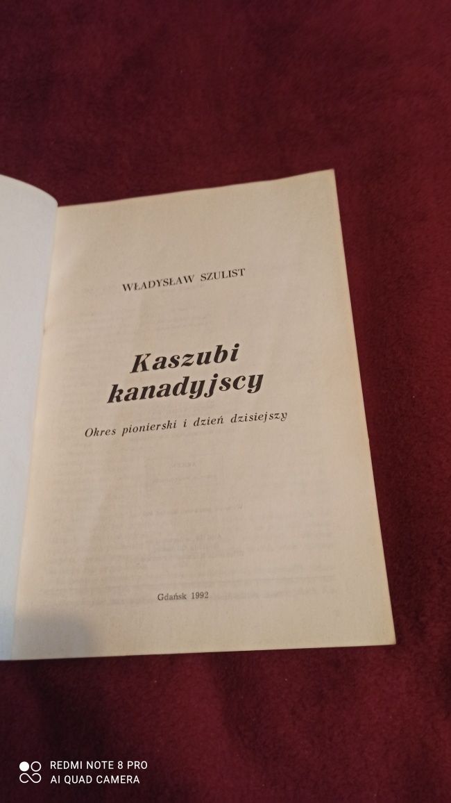 Książka Kaszubi kanadyjscy - W. Szulist