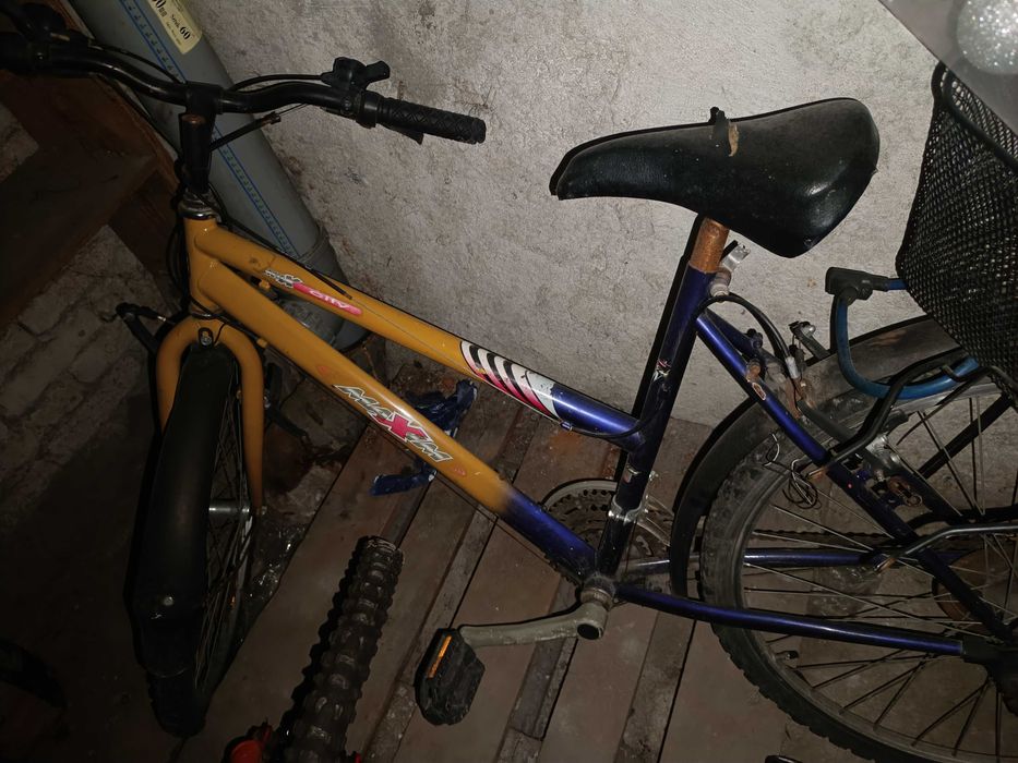 2rowery-,do odświezenia,100zlgratis kask oxelo, 2xkoszyk,kluczyk