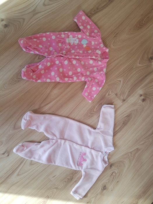 Zestaw Pajace, pajacyki, kombinezon stan bardzo dobry 0-3 m-ce