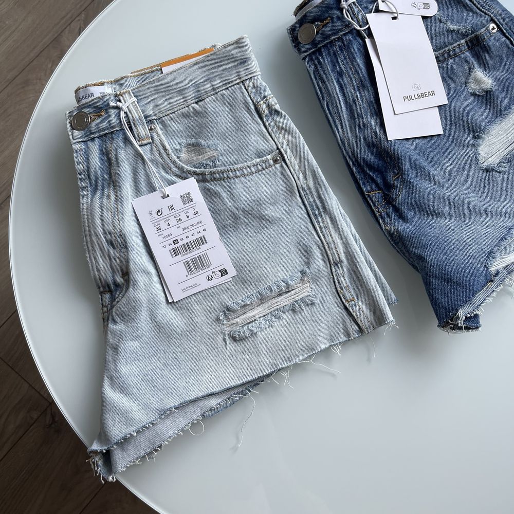 Шорти pull&bear сині / блакитні