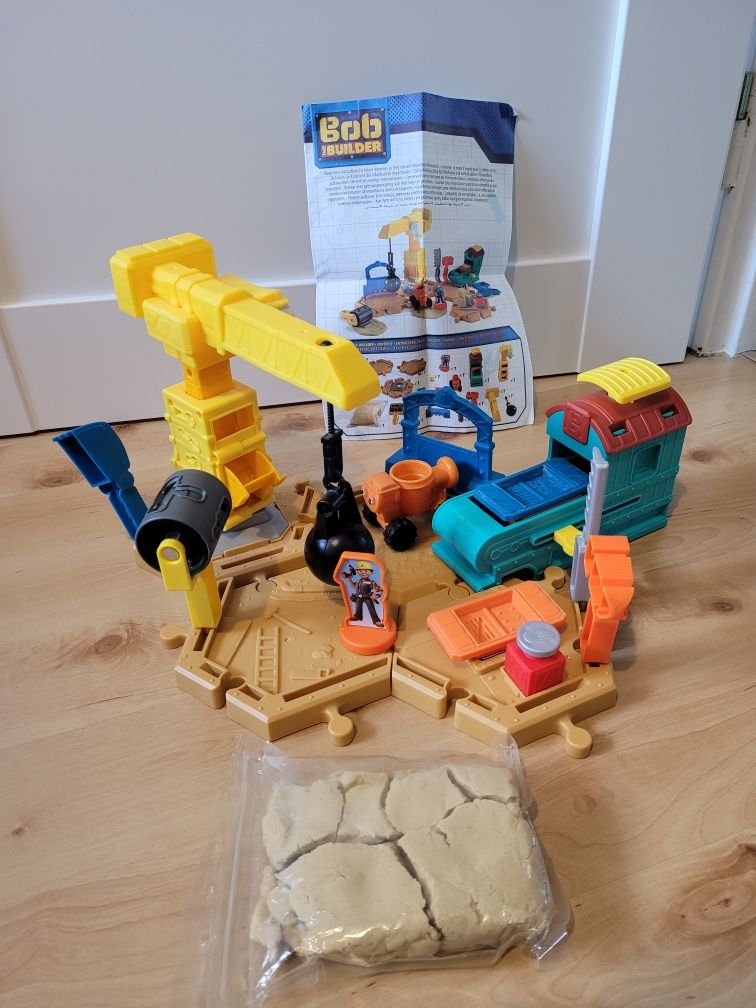 Bob Budowniczy plac budowy naprawa mostu piasek kinetyczny FisherPrice